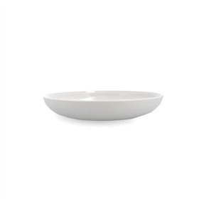 Deep Plate Ariane Artisan Ceramic White 25 cm (6 Units)