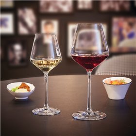 Wine glass set Chef & Sommelier Distinction Transparent Glass 280 ml (6 Units)