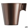 Mug Luminarc Flashy Brown 80 ml Glass (24 Units)
