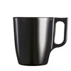 Mug Luminarc Flashy Black 250 ml Glass (6 Units)