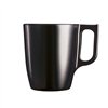 Mug Luminarc Flashy Black 250 ml Glass (6 Units)