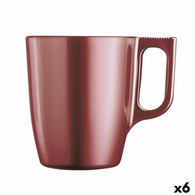Mug Luminarc Flashy Red 250 ml Glass (6 Units)
