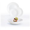 Dinnerware Set Luminarc Zelie White Glass 18 Pieces