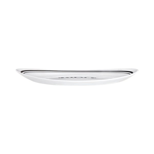 Flat Plate Luminarc Friends Time Bistr White/Black Glass Ø 30 cm Meat (12 Units)
