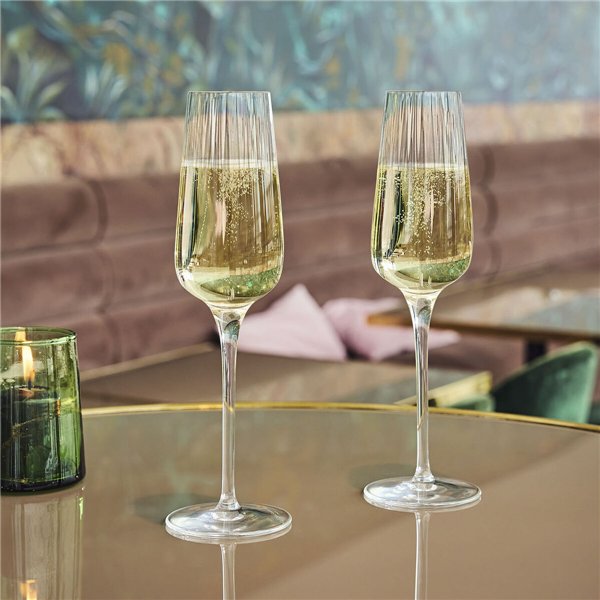 Champagne glass Chef & Sommelier Symetrie Transparent Glass 210 ml Champagne 6 Units