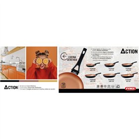 Flat grill pan Pyrex Action Squared Metal Ø 28 cm