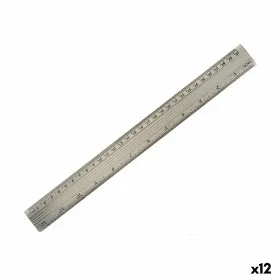 Flat Plate Luminarc Cottage Grey Glass 25 cm (24 Units)