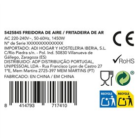 Air Fryer Dcook Gallery Black 1450 W 4,6 L