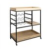 Serving trolley Vinthera Moa Bottle rack Black Metal 75 x 40 x 91,5 cm
