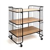 Serving trolley Vinthera Moa Black Steel 75 x 45 x 85 cm
