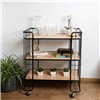 Serving trolley Vinthera Moa Black Steel 75 x 45 x 85 cm