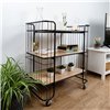 Serving trolley Vinthera Moa Black Steel 75 x 45 x 85 cm