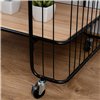 Serving trolley Vinthera Moa Black Steel 75 x 45 x 85 cm