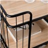 Serving trolley Vinthera Moa Black Steel 75 x 45 x 85 cm