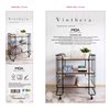 Serving trolley Vinthera Moa Black Steel 75 x 45 x 85 cm