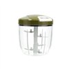Manual mini chopper with pull cord Quid Naturalia Green Metal 12,5 x 14 cm Manual