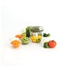 Manual mini chopper with pull cord Quid Naturalia Green Metal 12,5 x 14 cm Manual
