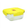 Hermetic Lunch Box Luminarc Pure Box Holy Yellow Glass Squared 1,22 L (6 Units)