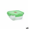 Hermetic Lunch Box Luminarc Pure Box Holy Green Glass Squared 760 ml (6 Units)