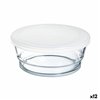 Round Lunch Box with Lid Arcoroc So Urban Bicoloured Glass 1,1 L (12 Units)