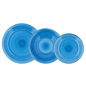Tableware Quid Vita Blue Ceramic 18 Pieces
