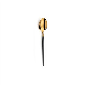 Teaspoons Amefa Soprano Black Golden Metal Coffee 12 Units