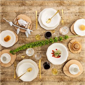 Tableware Queen´s By Churchill Artic White White Ceramic 12 Pieces