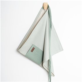 Apron with Pocket Vinthera Okapi Bicoloured Textile 50 x 110 cm Recycled material