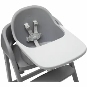 Snack tray Bidasoa Fosil White Ceramic Aluminium Oxide Oval 39,1 x 26,3 x 3,4 cm (4 Units)