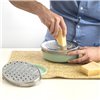 Grater with Container Quid Ozon Green Metal 17 x 12 x 7 cm (12 Units)