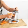 Multi-purpose grater Quid Ozon Grey Metal 22 x 10 x 10 cm (12 Units)