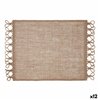 Place mat Vinthera Okapi Bicoloured Textile 30 x 45 cm (12 Units)