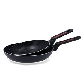 Pan Quid Tentacion Black Metal Stamped aluminium Ø 24 cm Ø 20 cm (2 Units)