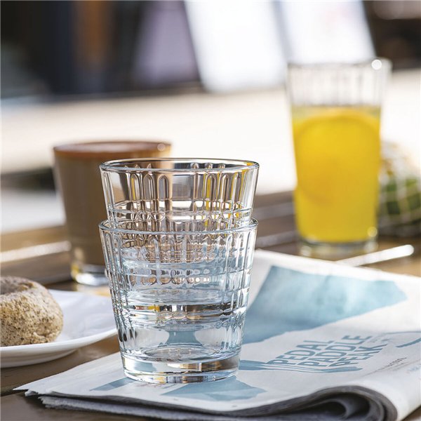 Set of glasses Arcoroc Stack'up Cross Transparent Glass 210 ml 6 Units