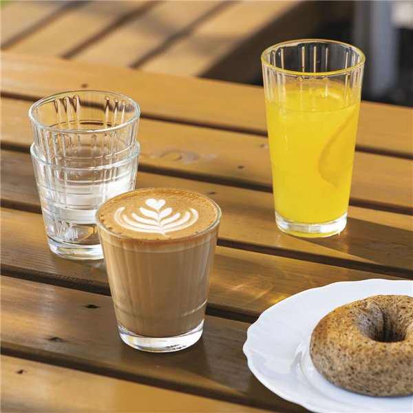 Set of glasses Arcoroc Stack'up Cross Transparent Glass 210 ml 6 Units