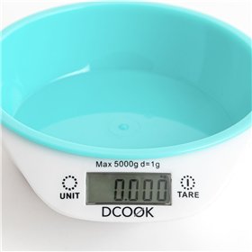 kitchen scale Dcook Gallery White Green 5 kg 1 L (24 Units)