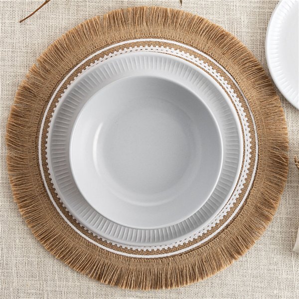Tableware Bidasoa Moana Grey Ceramic 12 Pieces