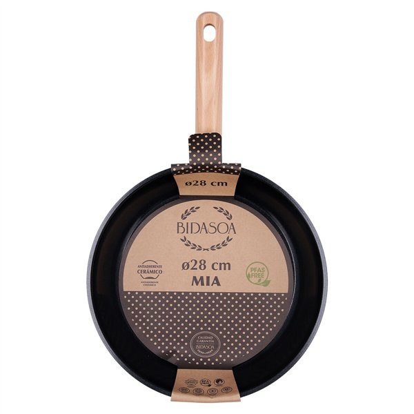 Pan Bidasoa Mia Grey Metal Ø 28 cm (6 Units)