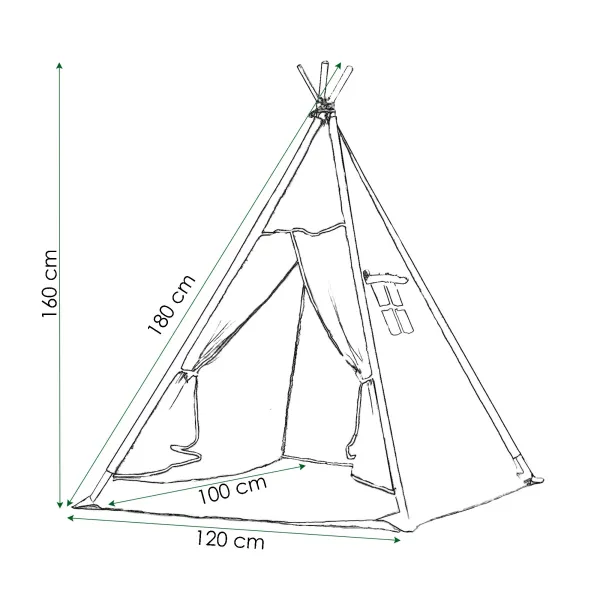 Tipi telts Springos TIP02
