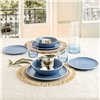 Tableware Bidasoa Moana Blue Ceramic 12 Pieces