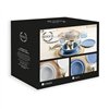Tableware Bidasoa Moana Blue Ceramic 12 Pieces