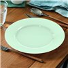 Flat Plate Luminarc Plumi Paradise Ver Green Glass Ø 2,24 cm (24 Units)