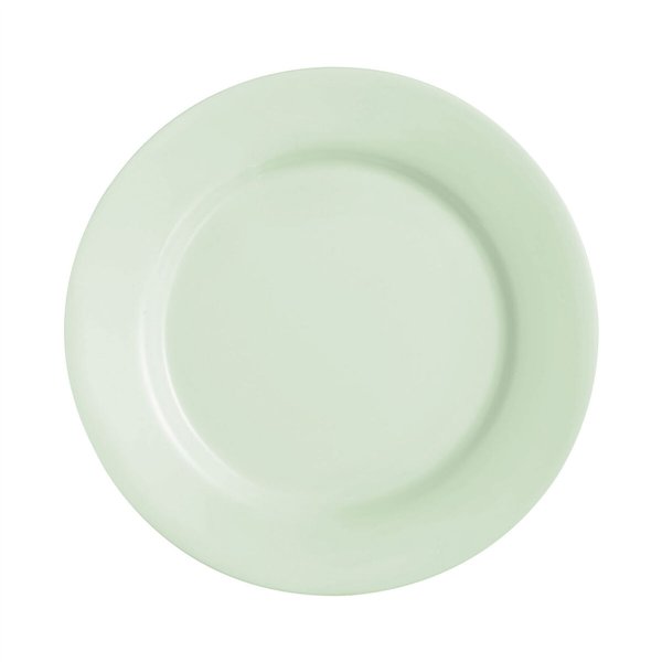 Flat Plate Luminarc Plumi Paradise Ver Green Glass Ø 2,24 cm (24 Units)