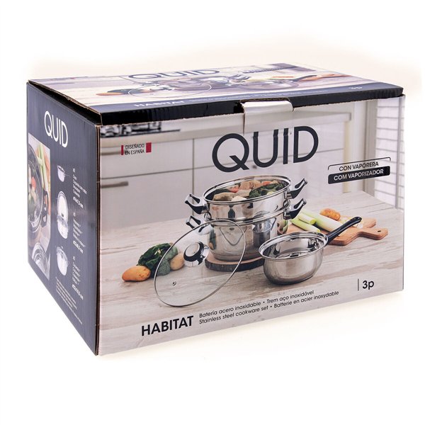 Cookware Quid Habitat Steel 3 Pieces