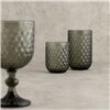 Glass for water Bidasoa Elite Grey Glass 260 ml (6 Units)
