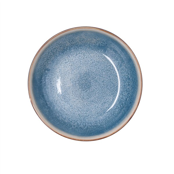 Deep Plate Bidasoa Aura White Ceramic Ø 20 cm (12 Units)