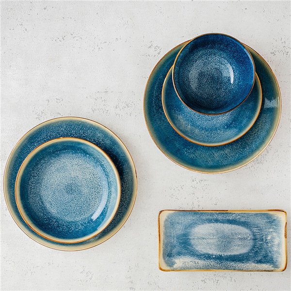 Snack tray Bidasoa Aura White 27,5 x 16,3 cm (6 Units)