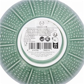 Snack Bowl Bidasoa Aura Stela Green Ceramic 12 x 12 x 5 cm (6 Units)