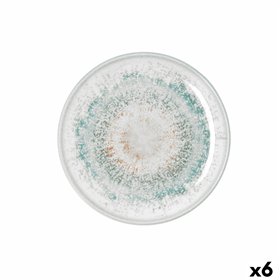 Dessert dish Bidasoa Kai Hydrozero White Ceramic Ø 21 cm (6 Units)