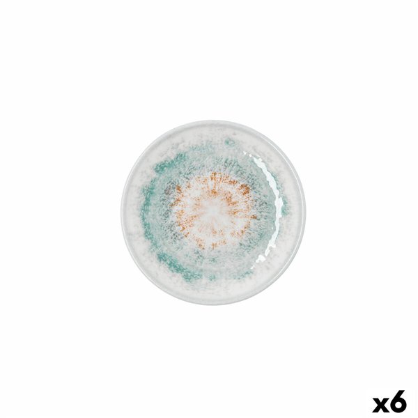 Plate Bidasoa Kai Hydrozero White Ceramic Ø 15 cm Bread (6 Units)